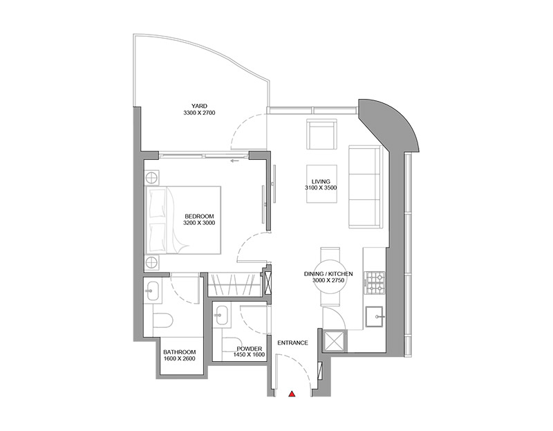 Sobha Aquamont Umm Al Quwain 1 Bedroom Apartment