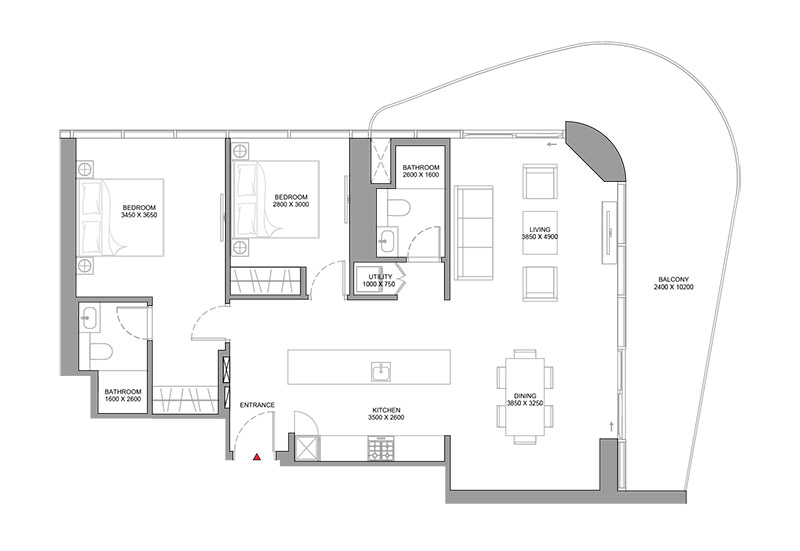 Sobha Aquamont Umm Al Quwain 2 Bedroom Apartment